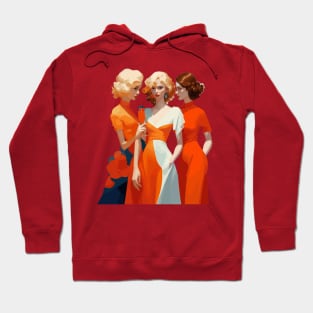 Three art deco women Hoodie